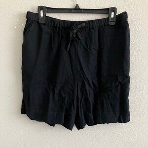 BEAUTIFUL by Lawrence Zarian REG Linen Blend Soft Short - Black (Sz S) a646304
